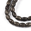Natural Pyrite Beads Strands G-N346-02A-01-4