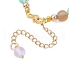 3Pcs Synthetic Moonstone Round Beaded Bracelets for Women BJEW-JB11915-6