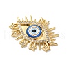 Rack Plating Brass Cubic Zirconia Pendants KK-G504-22G-01-2