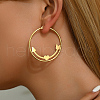 Elegant Stainless Steel Hoop Earrings RT6400-1-1