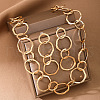 Alloy Ring Link Chain Necklace & Stud Dangle Earrings Sets FS-WGB71C6-01-3