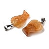 Natural Topaz Jade Pendants G-B127-10P-05-3