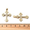 Brass Micro Pave Cubic Zirconia Pendants KK-R229-10G-D-3