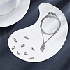 BENECREAT 10Pcs Rhodium Plated 925 Sterling Silver Lobster Claw Clasps STER-BC0001-59-4