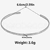 European & American Style 304 Stainless Steel Plain Bangles UM3618-1-1