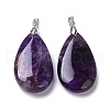 Natural Amethyst Pendants X-G-D084-01P-B03-2