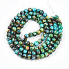 Baking Painted Glass Beads Strands X1-DGLA-N003-8mm-B08-3