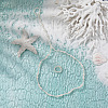 Plastic Pearl Round Beaded Anklets & Toe Ring Sets WG9A75F-01-3