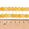 Natural Yellow Agate(Dyed & Heated) Beads Strands G-G203-02A-5