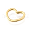 Brass Heart Linking Rings KK-B131-09G-2