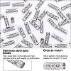 Unicraftale 100Pcs 304 Stainless Steel Tube Beads STAS-UN0026-30-4
