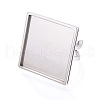 304 Stainless Steel Open Cuff Ring Components STAS-S080-041I-P-3