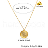 925 Sterling Silver Flat Round with Snake Pendant Necklaces Creative Design Collarbone Jewelry UA4626-1-2