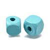 Spray Painted Wooden Beads WOOD-P021-01C-26-2