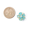 Handmade Glass Seed Beaded Sakura Pendants PALLOY-MZ00763-05-2