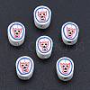 Handmade Polymer Clay Beads X-CLAY-C001-08-4