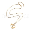 PVD Vacuum Plating 201 Stainless Steel Pendant Necklaces NJEW-R267-02Z-G-2