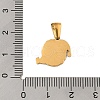 Christmas Theme 304 Stainless Steel Pendants STAS-R007-01Q-G-3