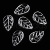 Transparent Glass Petal Beads GLAA-N001-09-1