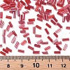 Transparent Colours Luster Glass Bugle Beads SEED-N005-001-A06-4