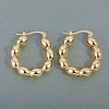Rice Bead U-Shaped Brass Hoop Earrings MM9815-2