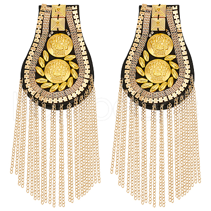 Fingerinspire 2Pcs Tassel Epaulettes DIY-FG0005-38A-1
