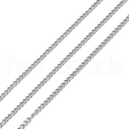 304 Stainless Steel Curb Chains CHS-M009-11P-02-1
