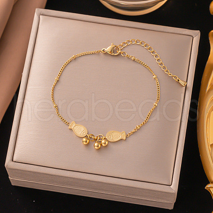 Stainless Steel Alloy Charm Anklets WG33B59-27-1
