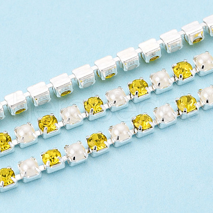 Iron Rhinestone Cup Chains CH-N005-02H-1