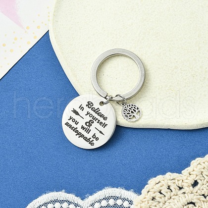 201 Stainless Steel & Alloy Keychain KEYC-YW00104-11-1