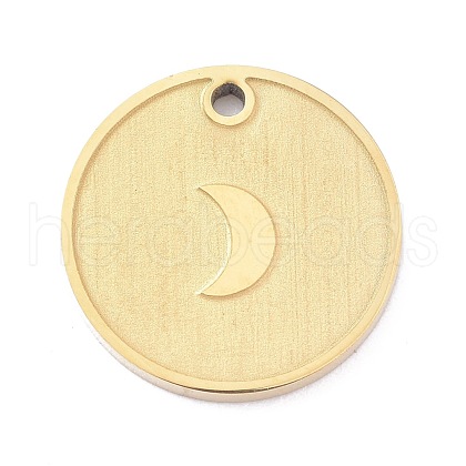 Ion Plating(IP) 304 Stainless Steel Matte Pendants STAS-O150-09G-1