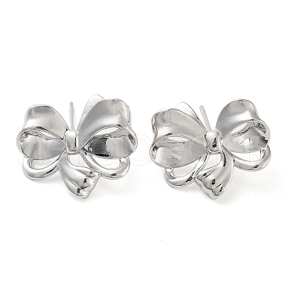 Brass Studs Earrings EJEW-K276-06B-P-1