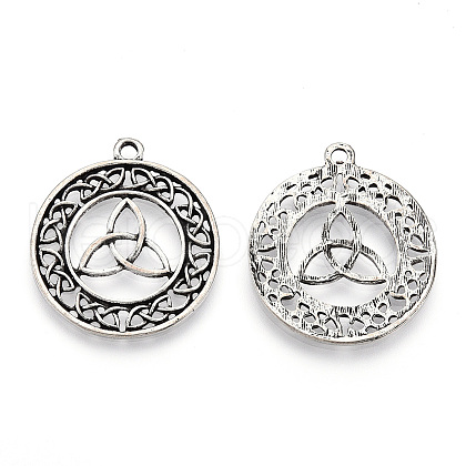 Tibetan Style Alloy Pendants PALLOY-T075-214AS-1