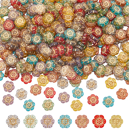 SUNNYCLUE 300Pcs Plating Acrylic Beads TACR-SC0001-32-1