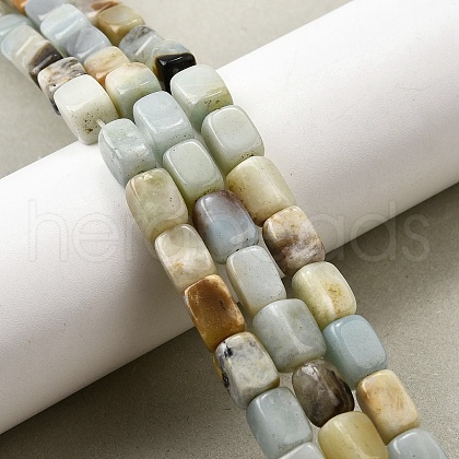 Natural Flower Amazonite Beads Strands G-F791-C06-1