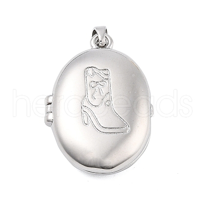Brass Locket Pendants KK-H206-01P-02-1