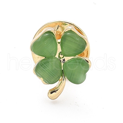 Alloy Lapel Pin Backs for Backpack Clothes JEWB-M068-06G-02-1