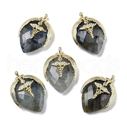 Natural Labradorite Pendants G-U019-01G-02-1