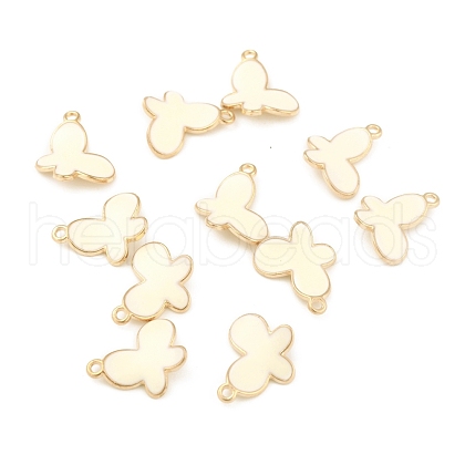 Light Gold Plated Alloy Pendants ENAM-L029-04C-1
