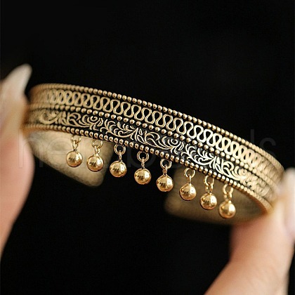 Alloy Cuff Bangles for Women BJEW-B129-01-1