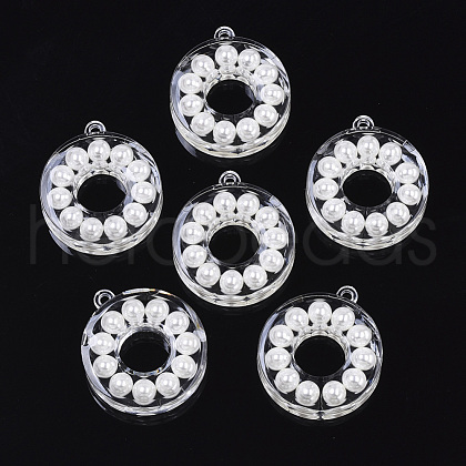 Transparent Acrylic Pendants TACR-R146-013-1