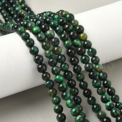 Natural Tiger Eye Beads Strands G-F591-18-6mm-04-1