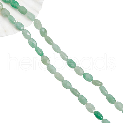  2 Strands Natural Green Aventurine Beads Strands G-NB0004-32-1