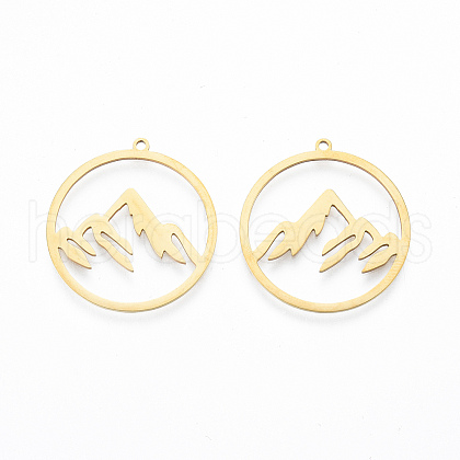 Ion Plating(IP) 304 Stainless Steel Pendants A-STAS-N090-LA911-2-1