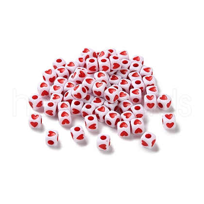 Opaque Acrylic Beads OACR-D301-06D-1