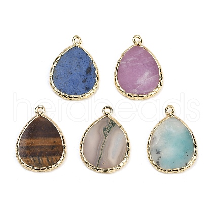 Natural Mixed Stone Pendants G-K347-08G-1