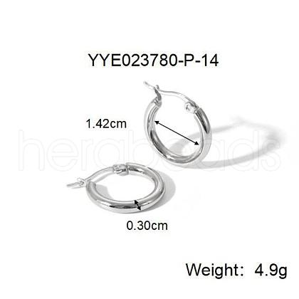 Exaggerated Stainless Steel Hoop Earrings HB2914-6-1