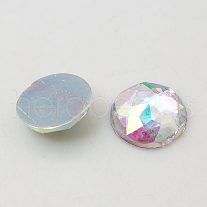 Imitation Taiwan Acrylic Rhinestone Flat Back Cabochons GACR-D003-10mm-17-1