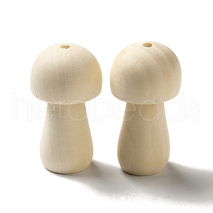 Natural Wood Beads WOOD-Q048-02D-1