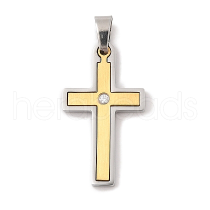 Ion Plating(IP) 304 Stainless Steel Pendants STAS-G346-07G-1